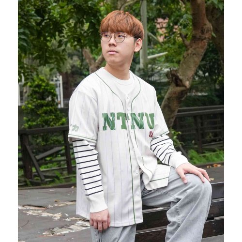 【少量現貨，售完不補】NTNU日系復古西瓜棒球衫